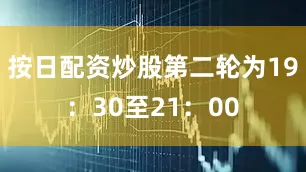 按日配资炒股第二轮为19：30至21：00