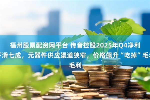 福州股票配资网平台 传音控股2025年Q4净利下滑七成，元器件供应渠道狭窄，价格飙升“吃掉”毛利